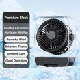 thumbnail image 1 of Desktop USB Rechargeable Circular Fan with 3 Blades, 5 Speed Settings, Built-in Battery and Compact Storage Box for Office and Home Use, 1 of 6