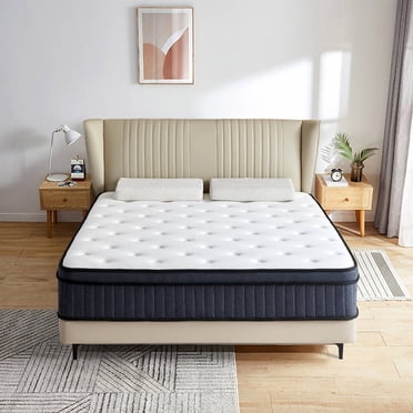 Twin Mattress, 10 Inch Memory Foam Mattress in a Box, Individual Pocket Spring Mattress with Motion Isolation and Pressure Relief, Medium Firm, CertiPUR-US, 190 L x 99 W x 25 H CM
