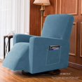 thumbnail image 4 of Subrtex Stretch 1-Piece Recliner Chair Cover Textured Grid Slipcover with Pockets, 4 of 6