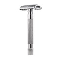 thumbnail image 1 of Amdohai 1PC Double Edge Safety Razor with Long Natural Rotatable Handle Shaving Razor Alloy Scalloped Bar Double Edge Safety Razor Shaving Open Comb Head for Men Barber Male Home Use Shaving Tools, 1 of 6
