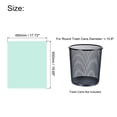 thumbnail image 2 of Uxcell Small Trash Bags Garbage Waste Basket Liners for Kitchen Office Bathroom Light Blue, 2 of 5