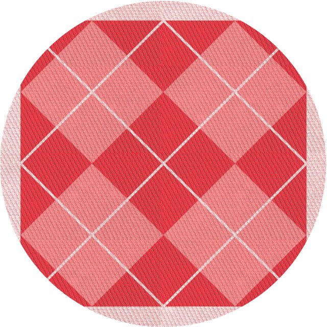 Ahgly Company Tapis Rond Lavable en Machine Intérieur Transitionnel Rose Pastel, 5 Pieds Rond