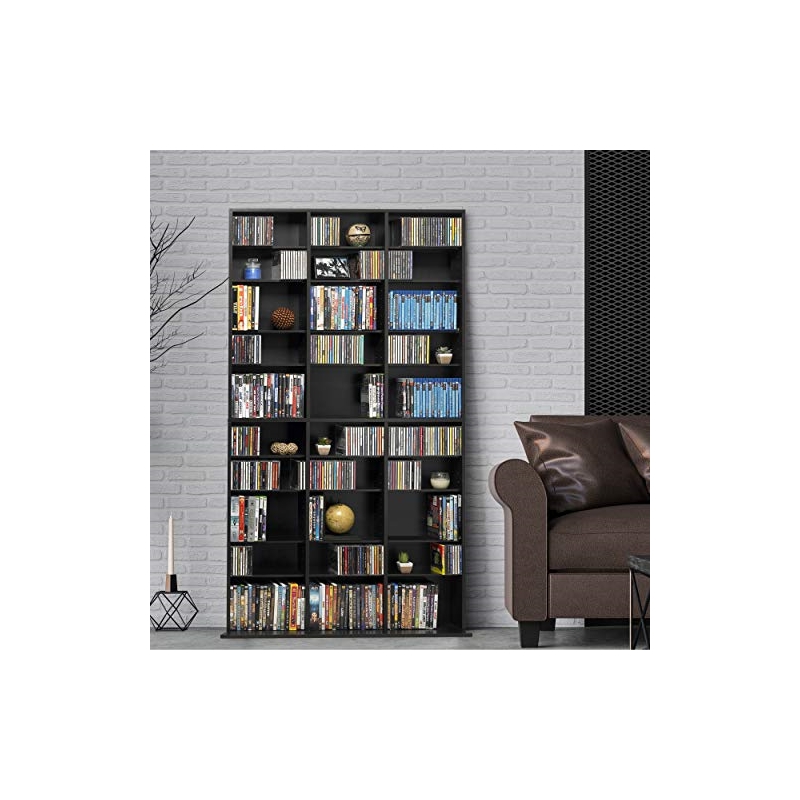 Atlantic 38435714 Oskar 1080 CD-504 DVD-BluRay-Games Wood Cabinet