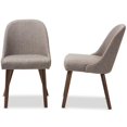 thumbnail image 4 of Baxton Studio Cody Chaise de Salle à Manger Moderne Mi-Siècle, Gris Clair (Ensemble de 1), 4 of 8