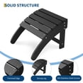 thumbnail image 3 of HDPE Outdoor Ottoman Foot Rest for Adirondack Chair, Weather Resistant Patio Footstool for Porch, Pool, Lawn and Backyard, 3 of 7