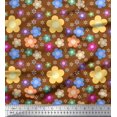 thumbnail image 1 of Soimoi Silk Fabric Floral Clip Art Print Sewing Fabric Yard 42 Inch Wide, 1 of 1
