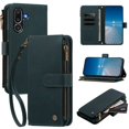 thumbnail image 3 of Samsung Galaxy M56 Wallet Cover with Zipper Pocket, Green, 3 of 6