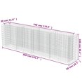 thumbnail image 4 of vidaXL Gabion Lit Surélevé Acier Galvanisé 360x50x100 cm, 4 of 5