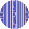 thumbnail image 1 of Ahgly Company Tapis de Zone Rond d'Intérieur Lavable à la Machine, Transitionnel, Bleu Bleu Ange, 8 Pieds Rond, 1 of 7