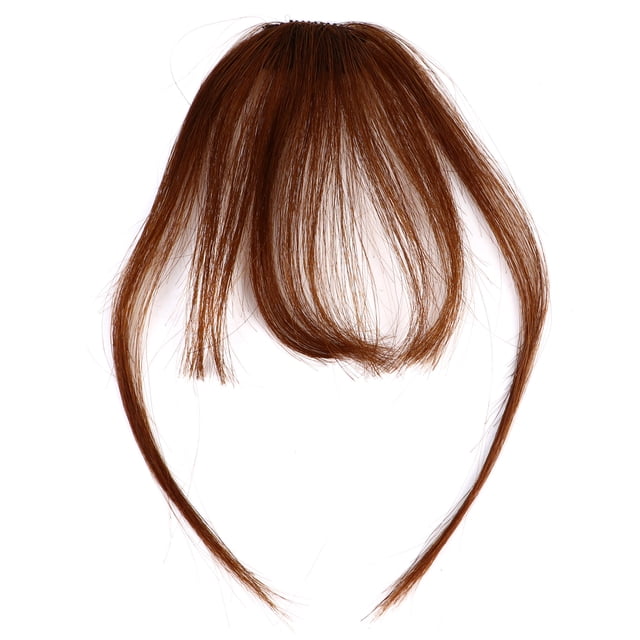 EeaseCA Clip in Hair Bangs Fringe Bangs Hair Extensions Straight Clip on Bangs Hairpiece