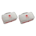 thumbnail image 1 of jesticaly Emergency Storage Bags Hiking Pills Cotton Swab Organizer Cases Carrying Case Grey 2Set, 1 of 6