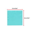 thumbnail image 3 of INSPIRE CHIC Men's Pocket Square Solid Color Handkerchiefs Self-folded For Wedding Party Turquoise One Size, 3 of 4