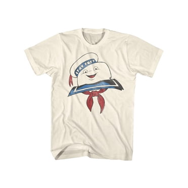 The Real Ghostbusters Animated Series Stay Puft Head Natural Adult T-Shirt Tee