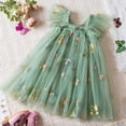 thumbnail image 4 of Robe d'Été pour Filles Manches à Volants Robe Tutu pour Filles Robes Mignonnes Robe en Tulle 6-12 Mois, 4 of 8