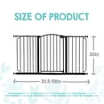 thumbnail image 3 of Regalo 58" Extra Wide Arched Decor Baby Safety Gate, 3 of 10