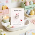 thumbnail image 2 of Cheapark English Encouragement Bunny Pocket Card Desktop Decorative with Inspirational Blessings for Home Office Spring Gift, 2 of 6