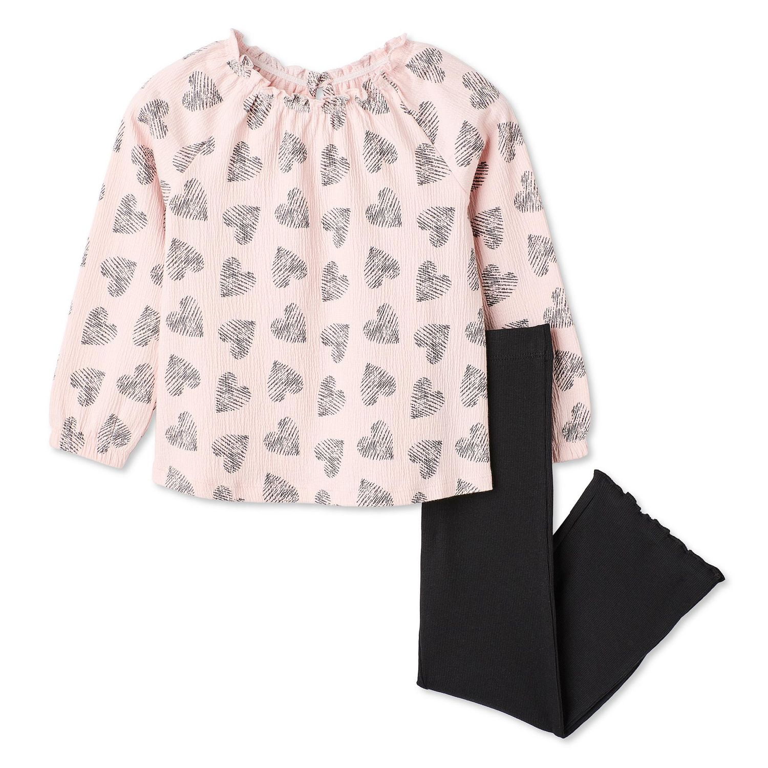 Ensemble 2 pièces avec tunique froissée George pour petites filles