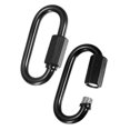 thumbnail image 1 of Uxcell 2-Pack Chain Quick Links, M5 Electroplated Iron 1.92 Inch Heavy Chain Connector Link 33Lbs Weight Capacity, 1 of 6