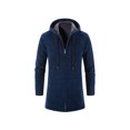 thumbnail image 1 of CEHVOM Men's New Autumn Long Casual Color Hooded Knitted Cardigan Jacket, 1 of 4