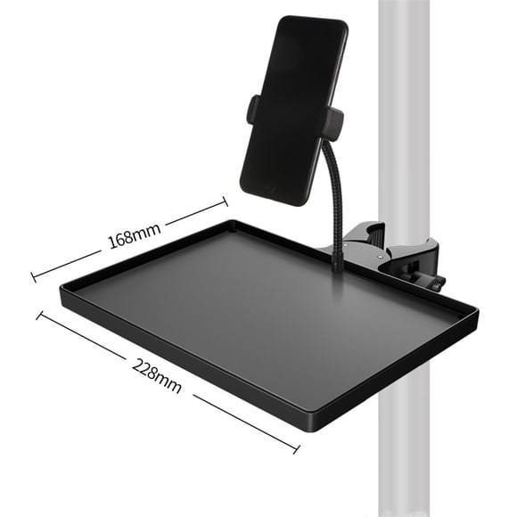 Lefu Sound Card Tray With Mobile Ph Clip for Microph Stand Live Tripod Bracket