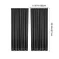 thumbnail image 3 of ZENGHUIJ Solid-Color Double-String Polyester Curtain Sheers Semi-Sheer Curtains Rod-Pocket Style Semi-Sheer Curtains, 3 of 6