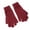 Red, variant on Pisexur Womens Winter Gloves Fashion Warm Fleece Knitted Gloves Soft Solid Color Wool Gloves Cuffed Ribbed Touchscreen Texting Gloves