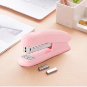 Dvkptbk Plastic Stapler 12 HoleStaple Guns Portable Binding Machines Office Student Stationery Macarons Color Medium Stapler