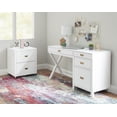 thumbnail image 4 of Posey Side Storage Desk, White, 4 of 8