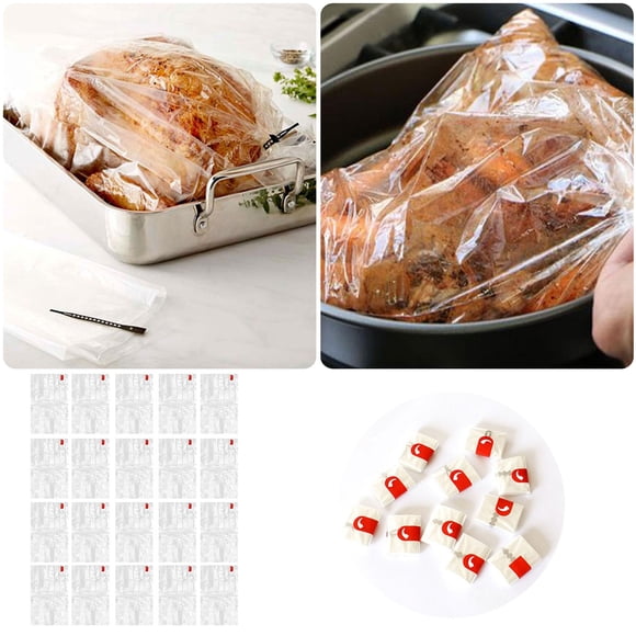 Sac pour Four à Très Haute Température Sac pour Poulet Rôti Lunch Contenants de Rangement pour Viande pour Réfrigérateur Sacs à Sandwich Réutilisables Emballages Alimentaires pour Enfants Organisateur de Yogourt Végétalien pour Réfrigérateur Sacs à Sandwich à Rabat