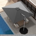 thumbnail image 4 of Costway Parasol Déporté de Patio 10 Pi, Parasol Suspendu d'Extérieur en Aluminium avec Rotation à 360°, Gris, 4 of 10