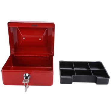Cash Box, Box Lockable Safe Lock Box, For Home