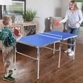 thumbnail image 3 of Costway Table de Tennis de Table Portable 60 Pieds' Ping-Pong Pliant avec Accessoires Jeu Intérieur, 3 of 10