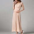 thumbnail image 2 of Penkiiy Robe d'Allaitement à Fleurs pour Femmes, Robe Camisole de Maternité pour L'Allaitement, L Beige, 2 of 9