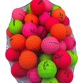 thumbnail image 2 of Golf Ball Planet - Supersoft Matte Color Mix Recycled Golf Balls for Callaway 3A/Good (50 Pack), 2 of 5