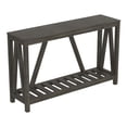 thumbnail image 2 of Table D'Entrée Console, Table D'Appoint-52po Gris Foncé avec 1 Étagère pour Salon, 2 of 4