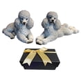 thumbnail image 2 of pitrice Poodle Dog Statue Animals Figurine Living Room Office Decoration Gray, 2 of 8