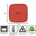 thumbnail image 3 of Hinati Liquidation Éclair 2 Pcs Accessoires pour Friteuse à Air Chaud 7,5 Po Réutilisables Doublés avec Coussinet en Silicone Rouge+noir Accessoires pour Friteuse à Air Réutilisables de Remplacement Antiadhésifs et Résistants à l'Huile pour un Nettoyage Facile, 3 of 3