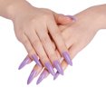 thumbnail image 1 of 1 Set False Nails Wear-resistant Fashionable Classic Trend Different Colors Exquisite Appearance Distinctive Fake Accessories SM17-1978 Purple, 1 of 4