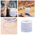 thumbnail image 1 of DIY Craft Elastic Band for Bracelets and Bead Cord – White Nylon Thread for DIY Knitting and Crochet Projects Elastic String for Jewelry Making Bracelets Necklaces Crafts, 1 of 7