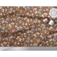 thumbnail image 2 of Soimoi Modal Satin Fabric Artistic Floral Decor Fabric Printed Yard 42 Inch Wide, 2 of 5