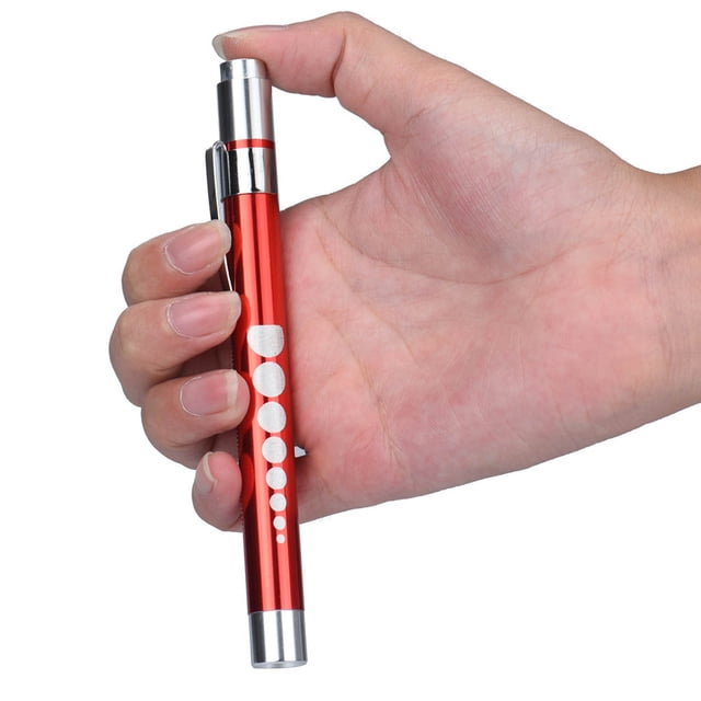 Agiferg LED Sanitary Pen Light Aluminum Alloy Pen Flashlight White Light Yellow Light Inspection Pupil Light For Oral Ophthalmology
