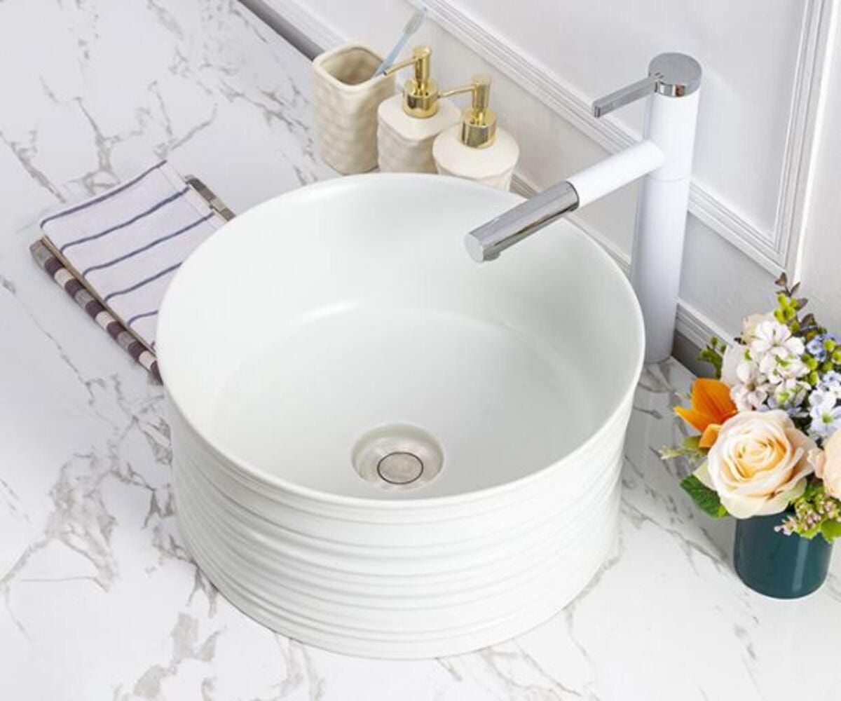 DROP Bath and Kitchen DR091215 Bathroom Vessel Sink Set