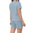 thumbnail image 4 of karymi Femmes Maison Mode Décontractée de Pâques Hauts et Pantalons Imprimés Ensemble de Pyjama à Manches Courtes avec Poches Aubaines Wal&mart Aubaines de la Semaine Action de Grâce, 4 of 7