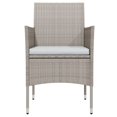 thumbnail image 2 of vidaXL 5 Piece Garden Dining Set with Cushions Beige and Black, 2 of 4