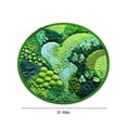 thumbnail image 2 of EGNMCR Bath Rugs,Outdoor Rug Round Green Moss Carpet, Imitation, Floor Mat For Bedroom And Living Room, Non-Slip Balcony Hanging Basket Floor Mat, Bedside Blanket For Bedroom round rug, 2 of 7