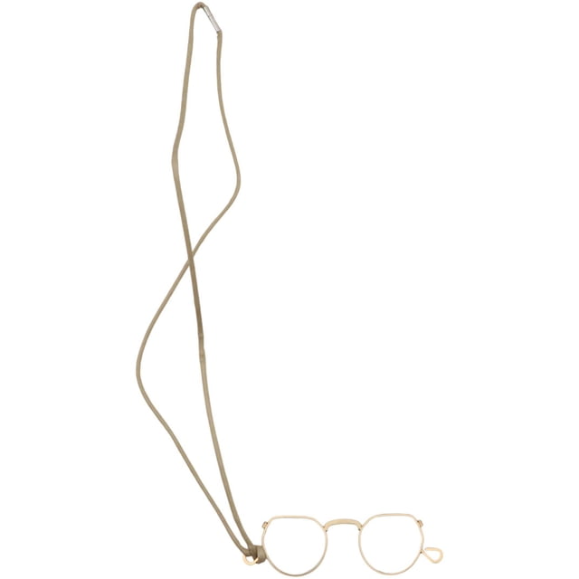 Ciqi New 705 Glasses Reading Glass CQ7053-1.5 with lightweight round lenses and a thin metallic frame in a neutral tone, complemented by a practical neckstrap to prevent slipping. Ideal for reading and eye care.