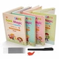 thumbnail image 1 of Mintile Sank Magic Practice Copybook, (4 Book + 10 Refill) Number Tracing Book For Preschoolers With Pen, Magic Calligraphy Copybook Set Practical Reusable Writing Tool Simple Hand Lettering, 1 of 10