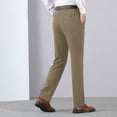 thumbnail image 4 of Dagugfen Mens Dress Pants High Waist Button Fitted Breathable Business Casual Work Pants Solid Color, 4 of 9