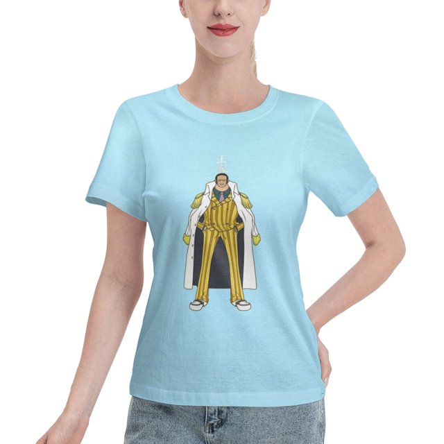 T-Shirt Basique à Manches Courtes pour Femme une Pièce Singe Jaune