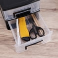 thumbnail image 3 of HAMPPLIES Black Plastic Storage Cabinet with Multi Layer Drawer for Office and Study Room Organization, 3 of 8